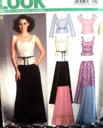 6273 LONG LO RISE SKIRT GODET OR NOT,TOP SLV OR NOT PATTERN 8-18